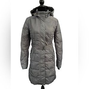 Roots Down Filled Winter Jacket-Grey-Small